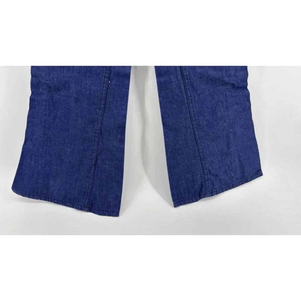 Vintage US Navy Seafarer Pants Bell Bottom Mens Denim Jeans Flare 25x30 Blue